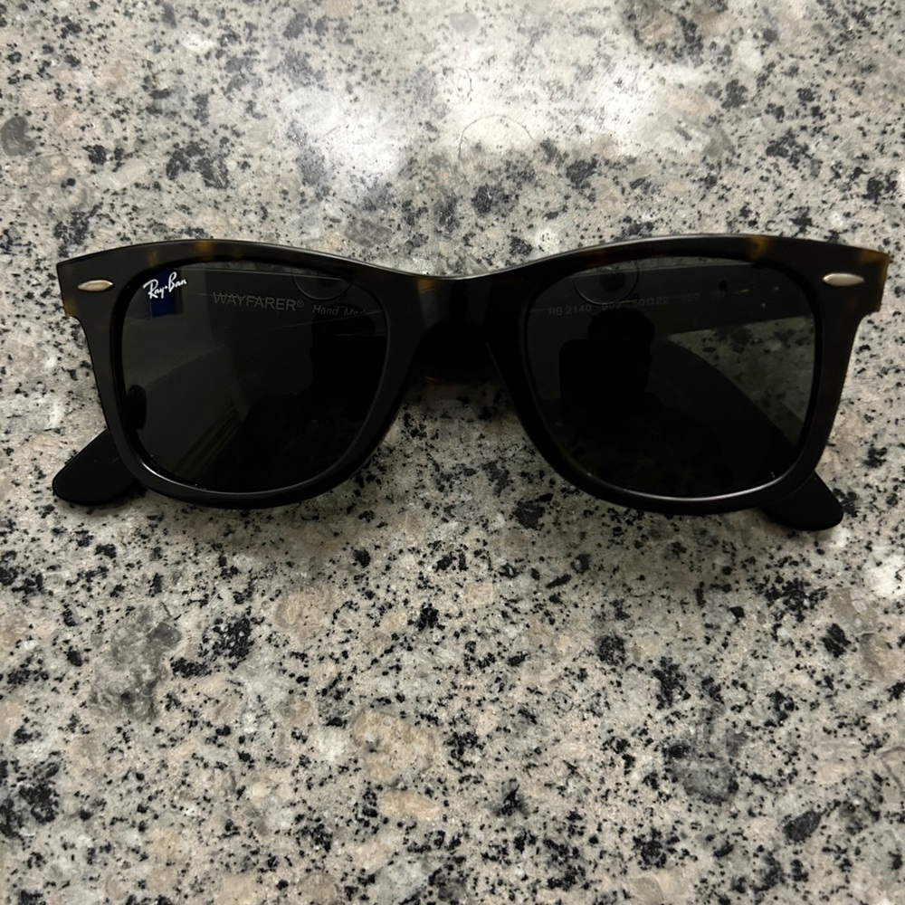Ray-Ban Black Wayfarer Sunglasses with Bold Frame